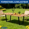 DanDiBo 2x Tischbeine Metall Schwarz 72 x 72 cm Produktbild-Vorschau 10