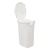 A white laundry basket with its lid open, shown against a white background. Podgląd zdjęcia produktu