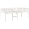vidaXL Kinderbett ohne Matratze Weiß 90x190 cm Massivholz Produktbild-Vorschau 3