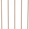 Five brown metal poles are arranged vertically and evenly spaced against a white background. Produktbild-Vorschau