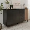 Sideboard Monza | mit 3D-Lamellen | Artisan Oak / schwarz Produktbild-Vorschau 11