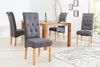 Edler Kolonial Stuhl CASA mit Nackenrolle grau Vintage Look Produktbild-Vorschau 6