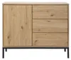 CALICOSY - Commode 1 Porte 3 TiroirsReproduction Chêne L90 Voir les images du produit 1