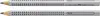 Two pencils are shown side-by-side against a white background. The top pencil has text indicating it is a 'JUMBO GRIP' and the brand 'Faber-Castell'. The bottom pencil has a blank space for a name. Podgląd zdjęcia produktu