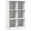 The Living Store Bücherregal Weiß 70x33x110 cm Massivholz Produktbild-Vorschau 3
