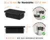 Lamellenstopfen rechteckig 20x10 mm Schwarz 10 Stück Produktbild-Vorschau 2