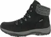 A side view of a black winter boot with a gray knitted collar. Anteprima dell’immagine prodotto