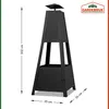 Gardebruk Camino da Giardino a Piramide Stufa da Esterno Anteprima dell’immagine prodotto 8