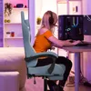 UISEBRT Modrá herná stolička Stolová stolička k PC s Náhľad obrázku produktu 10