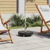 vidaXL Sonnenschirmständer Granit 30 kg Rund Schwarz Produktbild-Vorschau 1