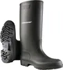 A pair of black Dunlop rubber boots shown from the side and bottom. Náhled obrázku produktu