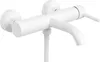 A white bathtub faucet with a shower hose attachment is shown against a white background. Anteprima dell’immagine prodotto