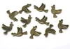 50 Vogel - Anhänger, Charm, 22 x 15 mm, bronze Produktbild-Vorschau