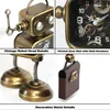 Handgefertigte Roboter-Tischuhr aus Eisen, Steampunk-Stil, 19x9x25,5 cm Produktbild-Vorschau
