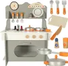 MDF dřevěná kuchyňka pro děti velká trouba Náhled obrázku produktu 1