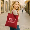Huuraa Jutebeutel Moers verliebt 10 Liter Classic Red Produktbild-Vorschau 2