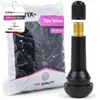 A bag of tire valves and a single tire valve with its cap. Produktbild-Vorschau