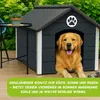 Outentin Hundehütte Outdoor Isoliert für Große Hunde – Produktbild-Vorschau 6