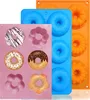 3 Stück Silikon-Donut-Backform, antihaftbeschichtete Produktbild-Vorschau 1