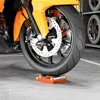 HOMCOM Stojan na čistenie motocyklov Stojan na kolieska Náhľad obrázku produktu 2