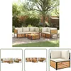 The Living Store 6-tlg. Garten-Sofagarnitur mit Kissen Produktbild-Vorschau 1