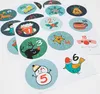 Oblique Unique 24 Adventskalender Sticker Zahlen Aufkleber Produktbild-Vorschau 3