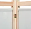 vidaXL 3dílný dělič místností krémový 120 x 170 x 4 cm Náhled obrázku produktu 3