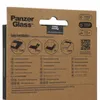 The image shows the packaging of a PanzerGlass screen protector, including installation instructions and multilingual descriptions. Produktbild-Vorschau
