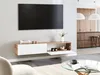 BELIANI TV-Möbel Weiß u. Braun Faserplatte 180 cm Hängend 2 Produktbild-Vorschau 4