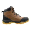 A single brown leather work boot is shown against a white background. Produktbild-Vorschau
