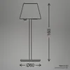 LED Tischlampe Akku LED Tischleuchte Kabellos Dimmbar Touch Produktbild-Vorschau 10