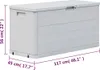 vidaXL Contenitore da giardino 280 L Grigio chiaro Anteprima dell’immagine prodotto 11