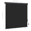 vidaXL Store extérieur 160x250 cm Anthracite Voir les images du produit 10