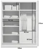 Geräumiger Kleiderschrank mit Spiegel 125/215 ENRIQUE – Produktbild-Vorschau 2