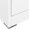 The Living Store Aktenschrank Weiß 46x62x133 cm Stahl Produktbild-Vorschau 5