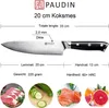 PAUDIN C1 Kochmesser 20 cm – Japanisches Küchenmesser – 67 Produktbild-Vorschau 16
