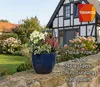 Vaso da fiori in Vetroceramica Eggpot blu scuro-grigio Anteprima dell’immagine prodotto 7