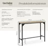 Product information and dimensions for a bar table. Náhled obrázku produktu