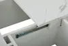 okwish Mesa de conferencias cuadrada con aspecto de mármol, Vista previa de la imagen del producto 8