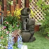 Outsunny Springbrunnen, Gartenbrunnen mit Einstellbarer Produktbild-Vorschau 2