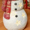 Weihnachtsdeko, Schneemann mit Vogel, 4 warmweiße LEDs, Produktbild-Vorschau 8