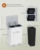Mülleimer Küche, 2 x 30 Liter, 2 Fächer, Abfalleimer, Produktbild-Vorschau 7