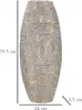 Mauro Ferretti Vase Eklips Turm 24x11,5x59,5 cm gold weiß Produktbild-Vorschau 7