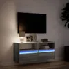 TV-Wandschrank mit LED-Beleuchtung Grau Sonoma 100x31x45 cm Produktbild-Vorschau 5