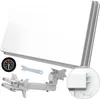 A white satellite antenna and its accessories are displayed against a white background. Náhľad obrázku produktu