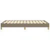 vidaXL Bettgestell ohne Matratze Taupe 120x190 cm Stoff Produktbild-Vorschau 5