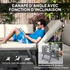 Outsunny Salon de jardin extérieur d'angle et convertible 4 Voir les images du produit 8