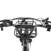 Close-up view of the handlebars and front display of an electric bicycle. Produktbild-Vorschau