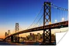MuchoWow® Poster Brücke - San Francisco - Skyline 120x80 cm Produktbild-Vorschau 1