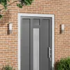 vidaXL Applique da esterno 2 pezzi argento 12 x 8,5 x 27 cm Anteprima dell’immagine prodotto 2